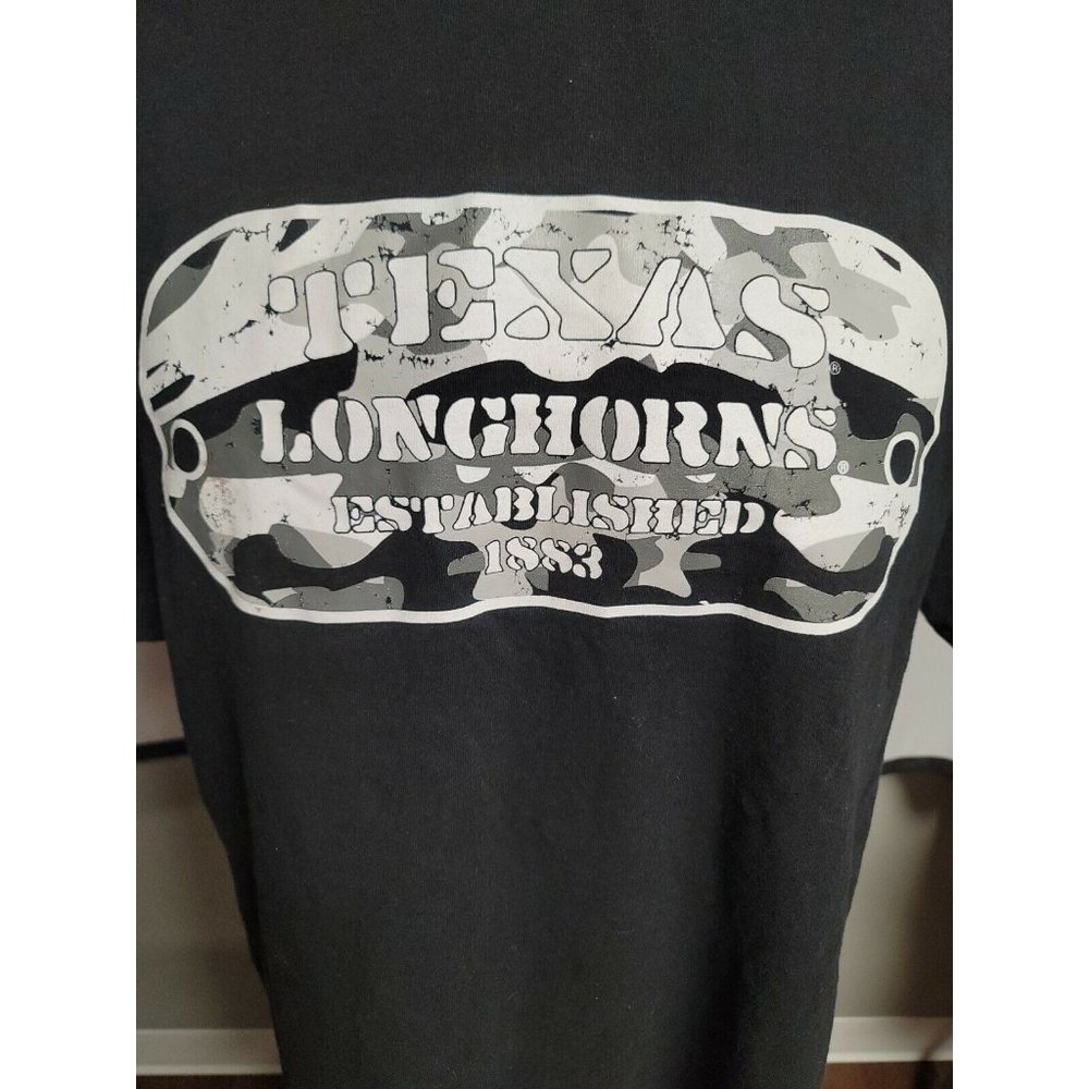 Footlocker Exclusive Black Short Sleeve T Shirt Size L Texas Longhorns